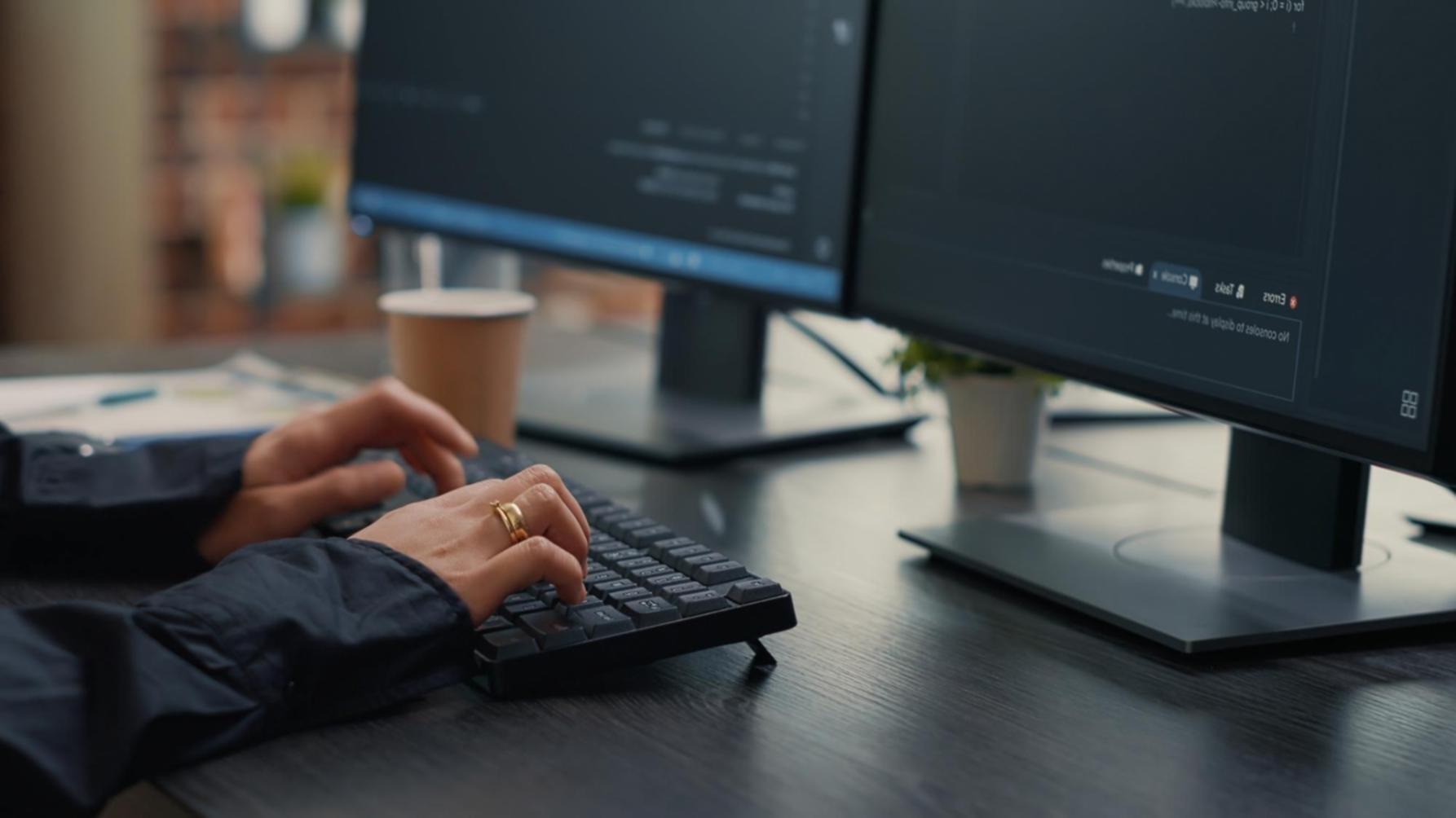 Developer workspace with game prototype on screen
